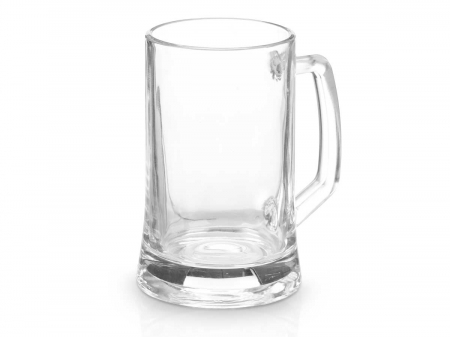 Accesorii bar - Halba bere din sticla cu maner, 380 ml