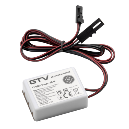 Întrerupător dimabil GTV pentru bandă LED, cu senzor și montaj ascuns sub blat, 50W, 12V, IP20 [2]
