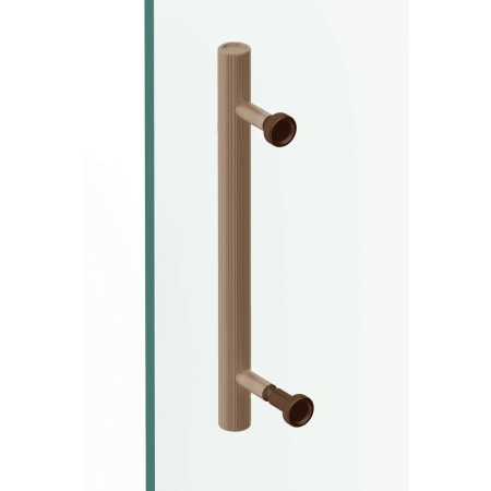 Kit montaj pentru maner Boto pe usi de sticla / cabina dus, finisaj bronz periat, D:18 mm [2]
