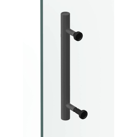 Kit montaj pentru maner Boto pe usi de sticla / cabina dus, finisaj negru periat, D:18 mm [2]