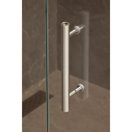 Kit montaj pentru maner Boto pe usi de sticla / cabina dus, finisaj nichel lucios, D:18 mm [3]