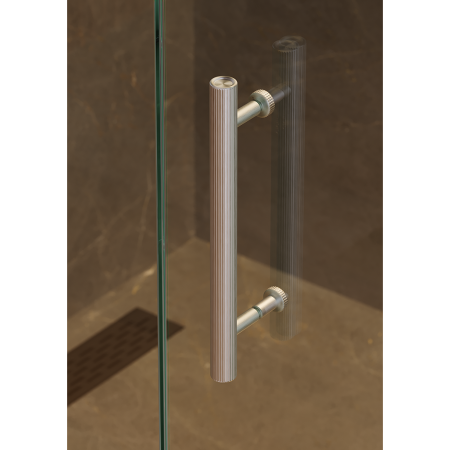 Kit montaj pentru maner Boto pe usi de sticla / cabina dus, finisaj otel inoxidabil, D:18 mm [3]