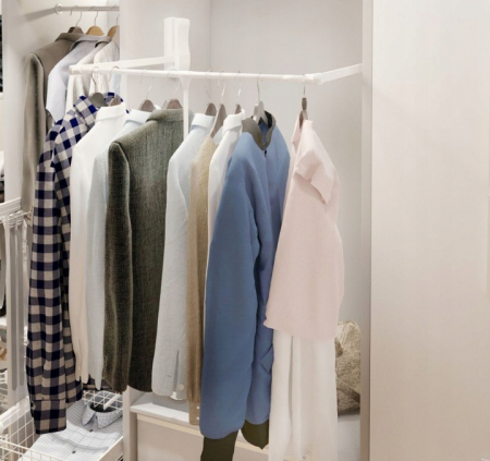 Lift pentru haine, alb, reglabil pe latime de la 830 mm la 1150 mm [1]