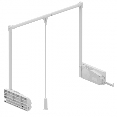 Suporturi umerase - Lift pentru haine, finisaj alb, S-6013-W-02, greutate suportata 10 kg