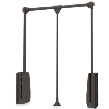 Suporturi umerașe și bare de haine - Lift pentru haine GeMax 830 mm-1150mm MG-CT22, maro moka