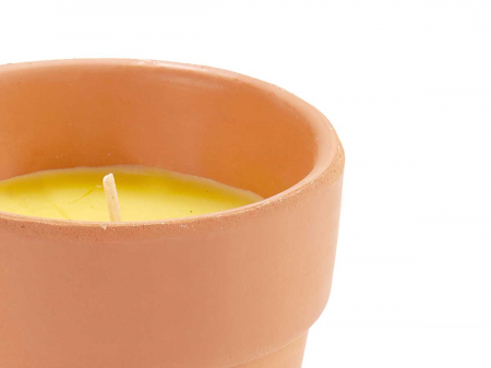 Lumanare Citronella in ghiveci din lut [1]