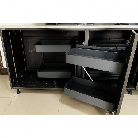 Magic Corner extractibil, reversibil si articulat, pentru corp de 900 mm, finisaj gri grafit [1]