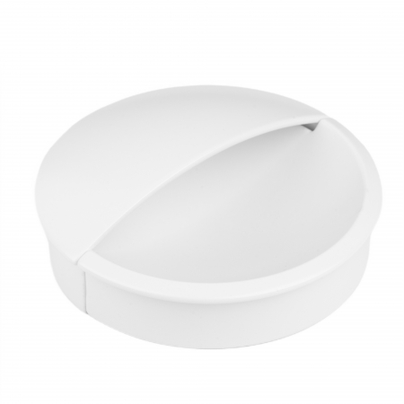 Moderne - Maner ingropat pentru mobila Lidd, finisaj alb mat, D:64 mm