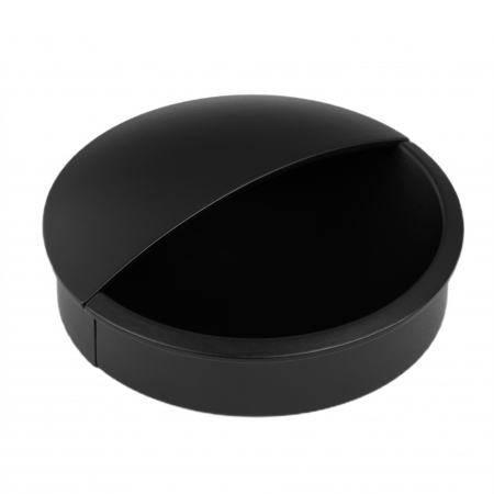 Moderne - Maner ingropat pentru mobila Lidd, finisaj negru mat, D:64 mm