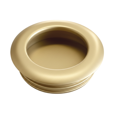 Manere pentru mobila - Maner ingropat pentru mobila Mar, finisaj auriu, D:40 mm