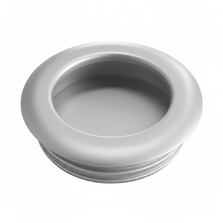 Manere pentru mobila - Maner ingropat pentru mobila Mar, finisaj gri satin, D:40 mm