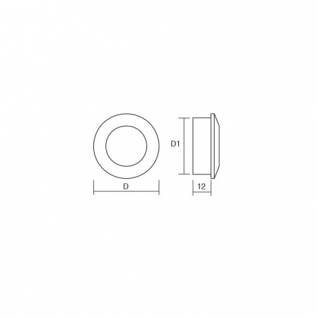 Maner ingropat Tap D 60 mm, finisaj negru mat [2]