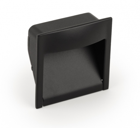 Moderne - Maner ingropat Wave, L:45 mm, finisaj negru mat
