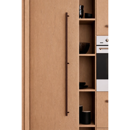 Maner lung pentru mobila Boto, finisaj bronz periat, L:1026 mm [3]