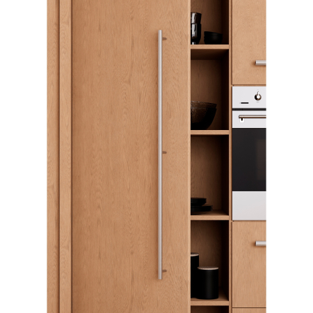 Maner lung pentru mobila Boto, finisaj nichel lucios, L:1026 mm [3]