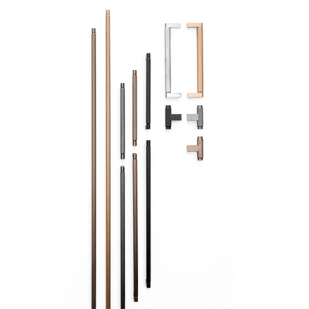 Maner lung pentru mobila Brooklyn, finisaj negru titan, L:1066 mm [3]