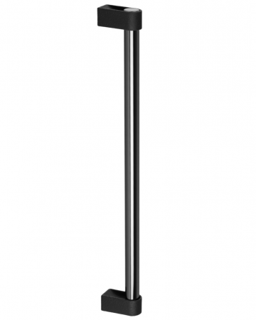 Moderne - Maner lung pentru mobila Casey Big, finisaj negru lava texturat / negru titan lustruit, L:768 mm