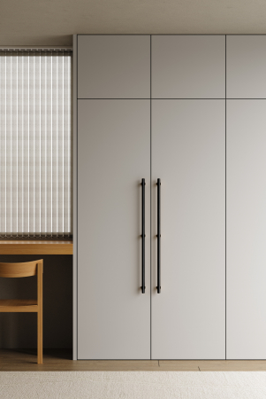 Maner lung pentru mobila Hinoki Big, finisaj negru periat, L:915 mm [2]