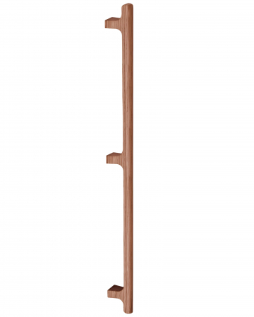 Din lemn - Maner lung pentru mobila Hinoki Wood Big, finisaj nuc, L:915 mm