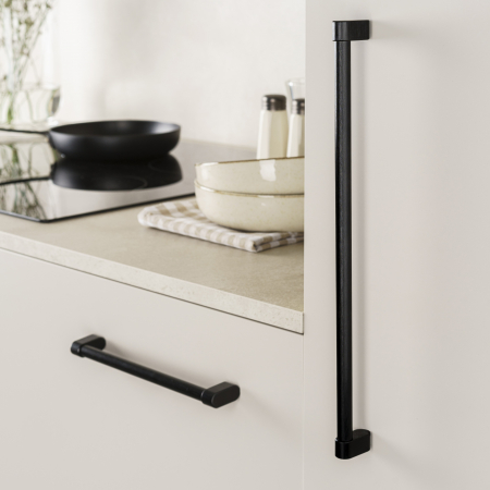 Maner lung pentru mobila Linkk, finisaj negru periat, L:1071 mm [3]