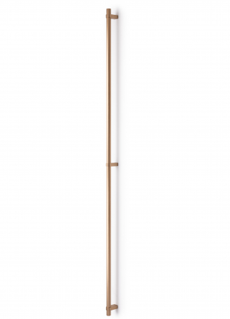 Moderne - Maner lung pentru mobila Nobb, finisaj alama cava periata, L:1108 mm