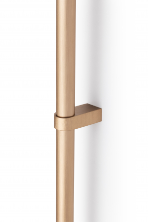 Maner lung pentru mobila Nobb, finisaj alama cava periata, L:1108 mm [2]