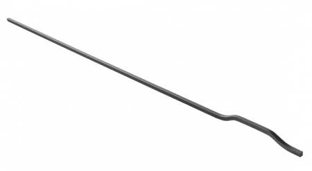 Moderne - Maner lung pentru mobila Gravel, finisaj negru mat GT, L:1200 mm