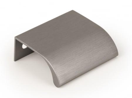 Moderne - Maner pentru mobila Ona, finisaj gri periat, L: 50 mm