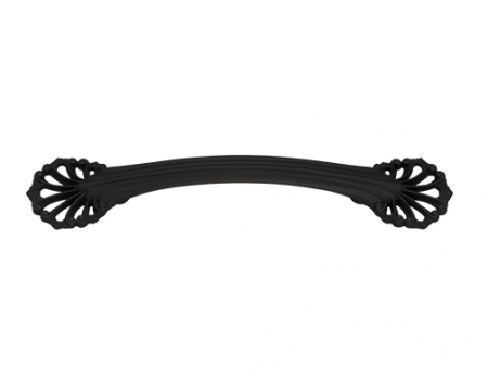 Maner pentru mobila Alia, finisaj negru mat CB, 128 mm [1]