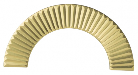 Moderne - Maner pentru mobila Alper, finisaj alama satin CB, 128 mm