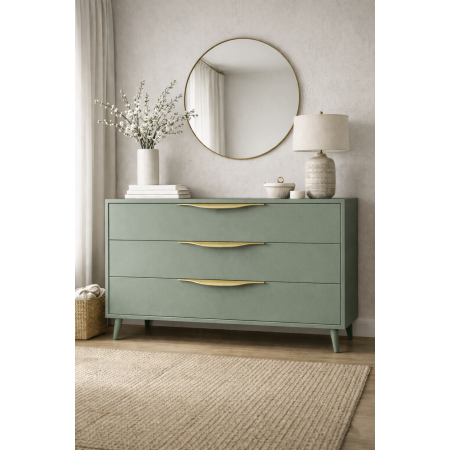 Maner pentru mobila Alvera, finisaj alama periata satin, L:250 mm [4]