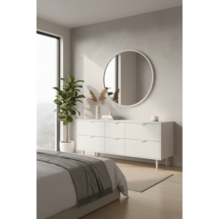 Maner pentru mobila Alvera, finisaj alb mat, L:150 mm [3]