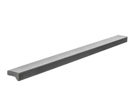Manere si butoni - Maner pentru mobila Angle, finisaj gri metalizat, L 1480 mm