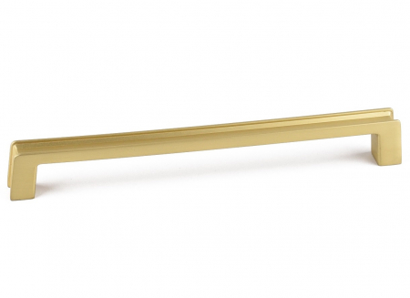 Moderne - Maner pentru mobila Aron, finisaj alama satin CB, 192 mm