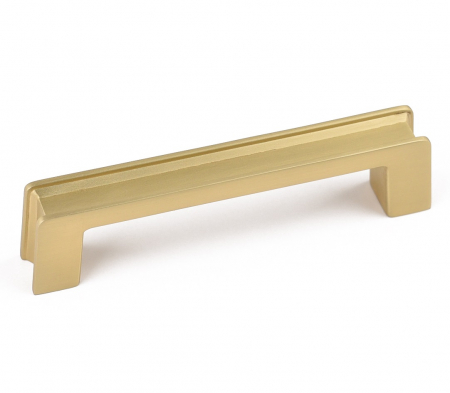 Moderne - Maner pentru mobila Aron, finisaj alama satin CB, 96 mm