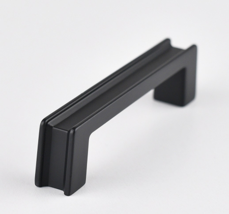 Maner pentru mobila Aron, finisaj negru mat CB, 96 mm [2]