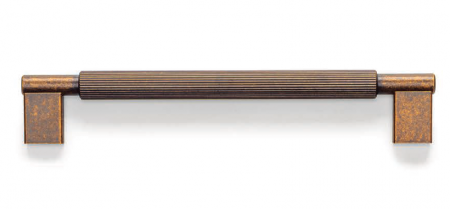 Maner pentru mobila Arpa, finisaj alama rustica, L 214 mm [2]