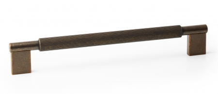 Clasice si vintage - Maner pentru mobila Arpa, finisaj alama rustica, L 214 mm