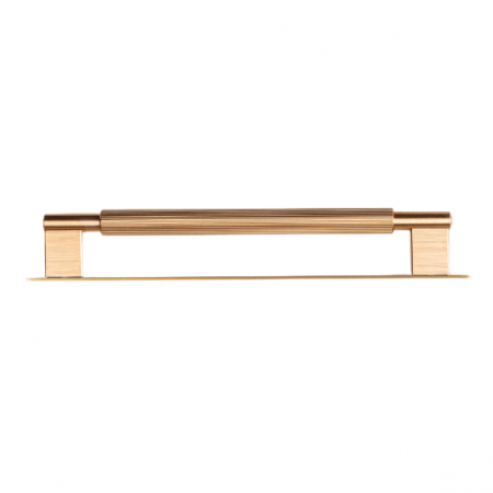 Maner pentru mobila Arpa Plate, finisaj alama intunecata periata, L 230 mm [4]