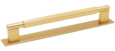 Maner pentru mobila Arpa Plate, finisaj alama intunecata periata, L 230 mm [6]