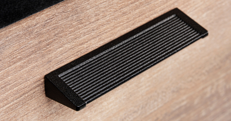 OUTLET - Maner pentru mobila Backk, finisaj negru texturat, L:212 mm