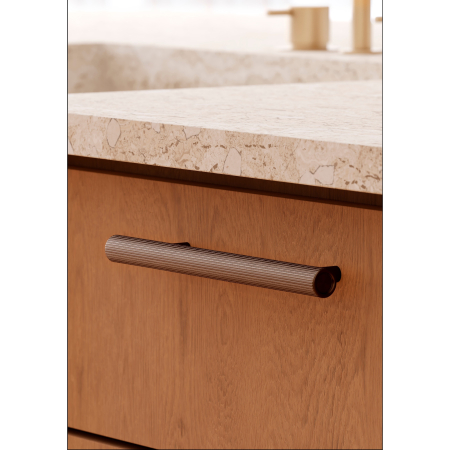 Maner pentru mobila Boto, finisaj bronz periat, L:226 mm [3]