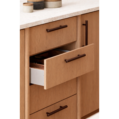 Maner pentru mobila Boto, finisaj bronz periat, L:386 mm [4]