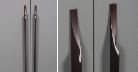 Maner pentru mobila Brikk, finisaj bronz antichizat, L:490 mm [2]