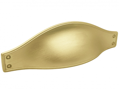 Moderne - Maner pentru mobila Calypso, finisaj alama satin CB, 64 mm