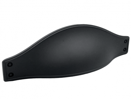 Moderne - Maner pentru mobila Calypso, finisaj negru mat CB, 64 mm