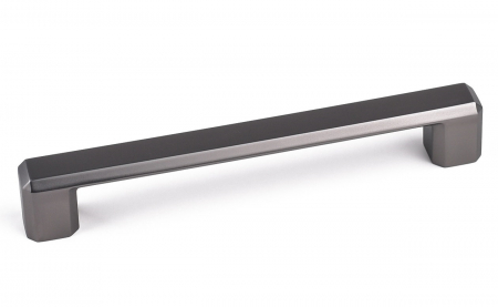 FERONERIE SI ACCESORII MOBILA - Maner pentru mobila Carli, finisaj negru gun metal CB, 160 mm