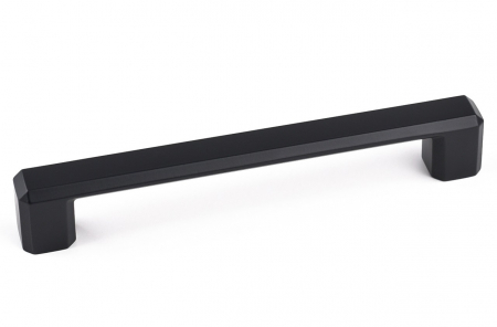 Moderne - Maner pentru mobila Carli, finisaj negru mat CB, 160 mm
