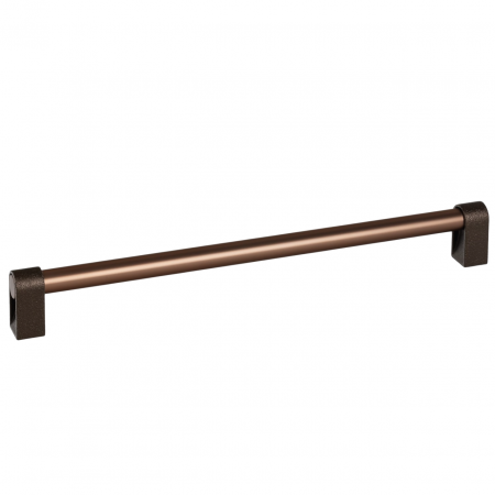 Moderne - Maner pentru mobila Casey, finisaj maro metalic texturat / bronz mat, L:339 mm
