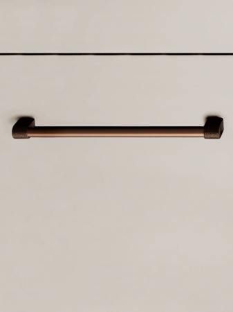 Maner pentru mobila Casey, finisaj maro metalic texturat / bronz mat, L:339 mm [2]